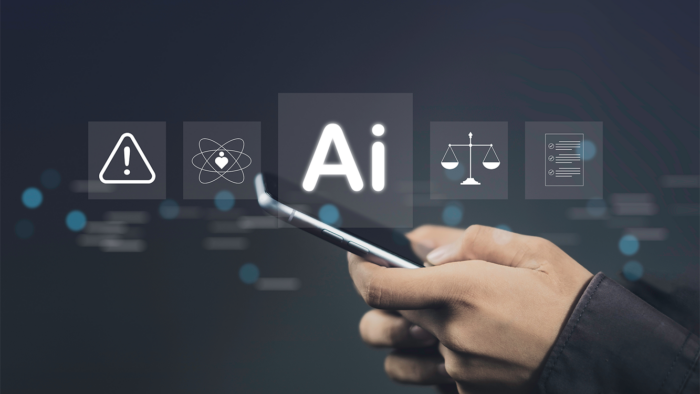 A representative image showing intersection of AI and law.