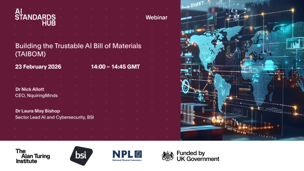 Recording: Building the Trustable AI Bill of Materials (TAIBOM)