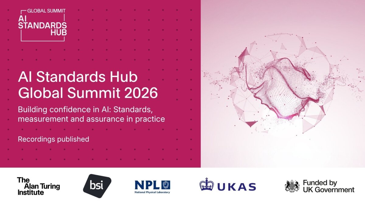 AI Standards Hub Global Summit: Recordings available  
